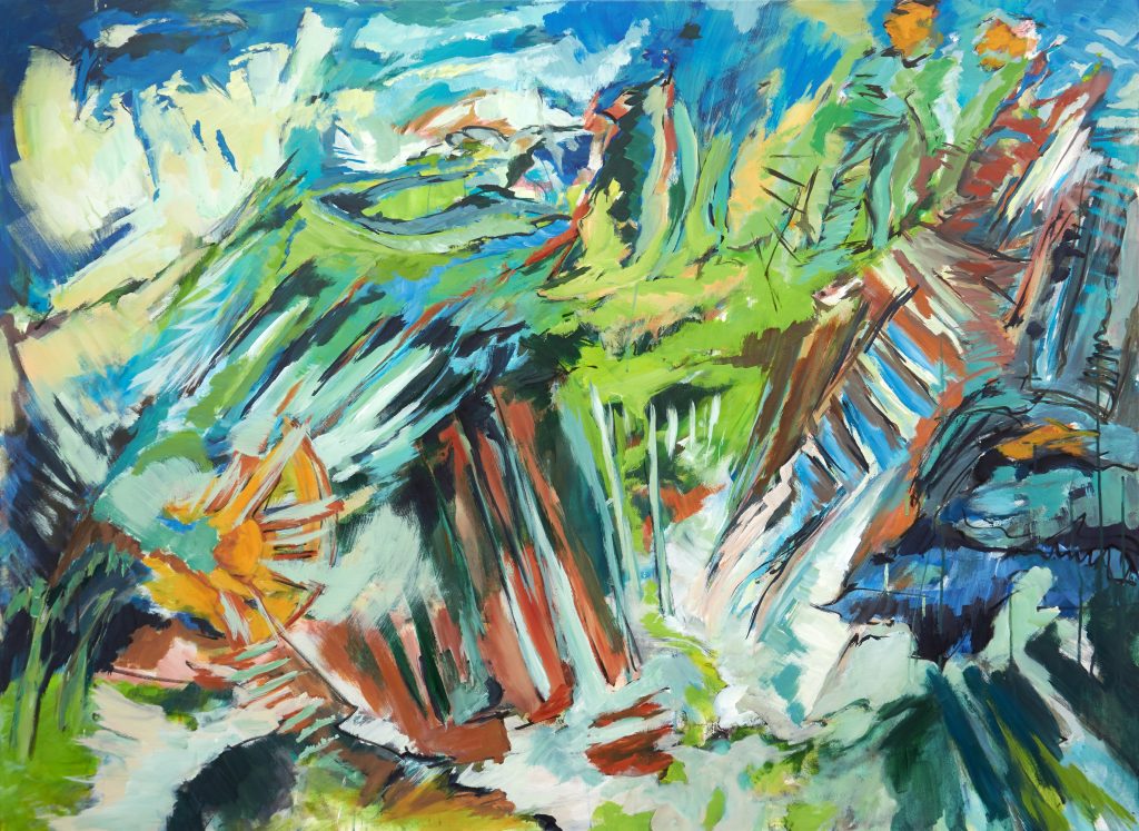 Thomas Hlauschek, what if, 2020,Acryl auf Leinwand, 110 x 150 cm